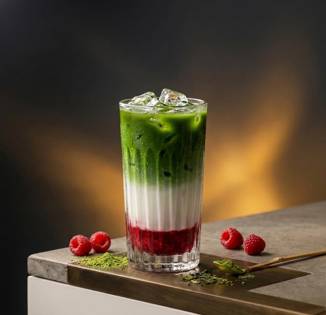 Raspberry Iced Matcha