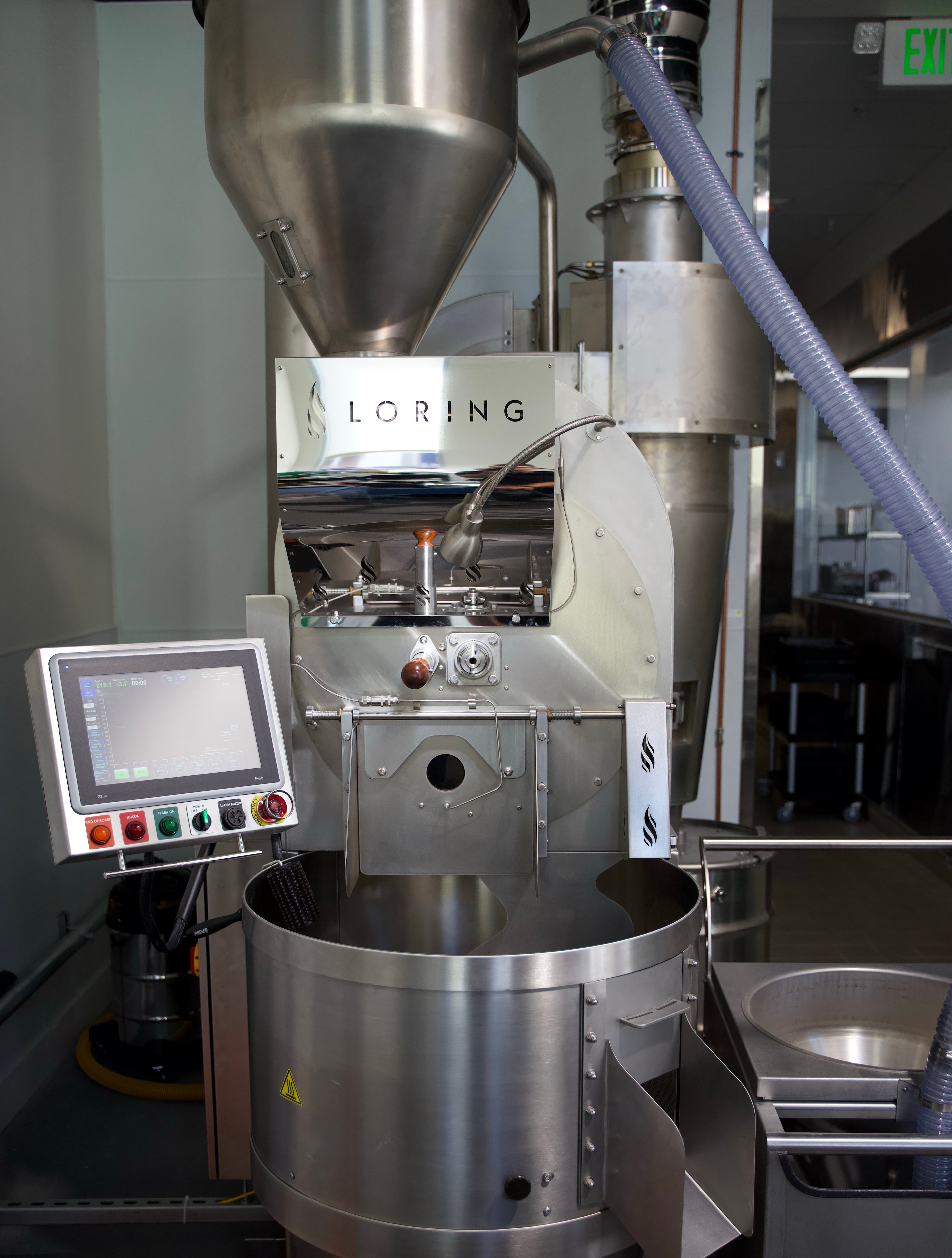 Coffee beans roasting at What Coffee