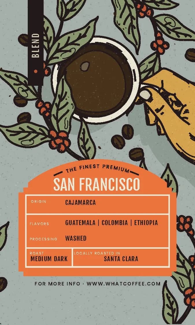 San Francisco - Single origin • Colombia • caramel, orange, balanced body.